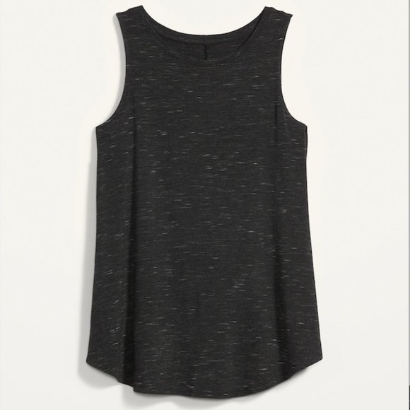 LOVE Tank Ultra Soft Graphic Tank Tropical Graphic GRAY SZ Small NEW! - Picture 6 of 9